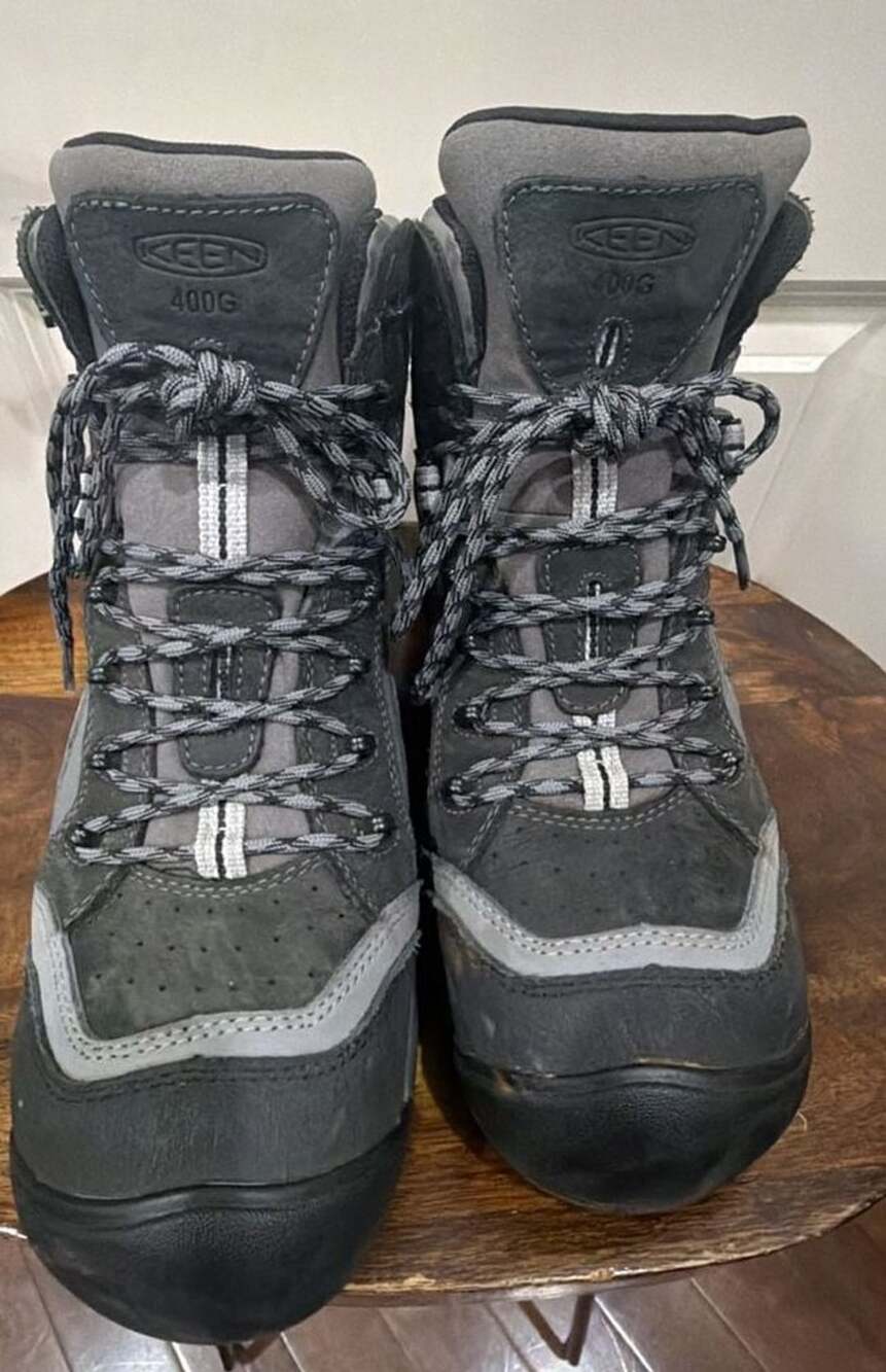 Keen Utility Waterproof Work Boots Size 9 EE Gray Black